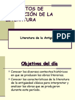 Literatura de la Antigüedad Clásica: Contextos y Características