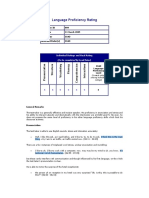 Language Proficiency Rating 009