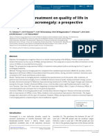 (1479683X - European Journal of Endocrinology) The Effect of Treatment On Quality of Life in Patients With Acromegaly - A Prospective Study