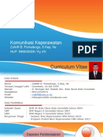 Komunikasi Keperawatan: Zulkifli B. Pomalango, S.Kep, Ns NUP. 999000009 / Ky - KK