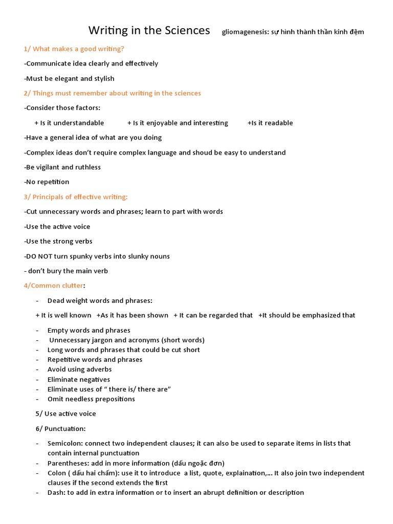 Effective Scientific Writing Tips | PDF