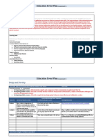 Education Event Plan: Analysis