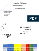 Computing Chi Square