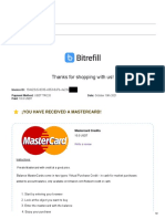 Thanks For Shopping With Us!: Your Receipt From Bitrefill