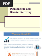 Data Backup and Disaster Recovery