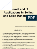 Internet and IT Applications in Selling and Sales Management