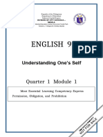 ENGLISH-9 Q1 W1 Mod1 Understanding-Ones-Self