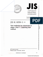 JIS K 0058 (Part 1) 2005