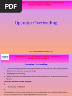 Operator Overloading: Dr.S.Veena, Associate Professor/CSE