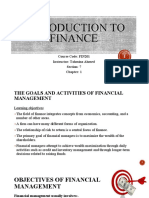 Introduction To Finance: Course Code: FIN201 Instructor: Tahmina Ahmed Section: 7