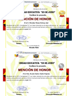 Mención de Honor 2021-2022 1,2, y 3 1roContA