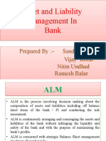 Asset and Liability Management in Bank