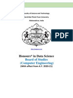 Honours in Data Science: Board of Studies (Computer Engineering)