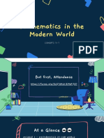 Mathematics in The Modern World: Cohorts 5-7