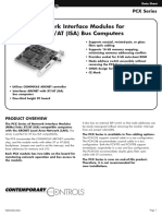 PCX Series - Network Interface Modules For ISA Bus Computers
