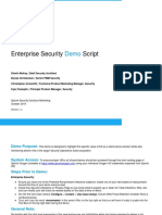 Enterprise Security Script: Splunk Security Solutions Marketing October 2019