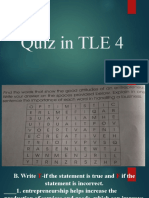 Quiz in TLE 4
