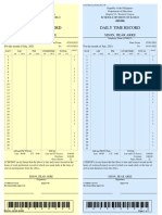 Civil Service Form 48 Daily Time Record