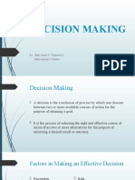 Decision Making: By: Mark Joseph G. Villanueva & Mark Anthony Y. Rosales