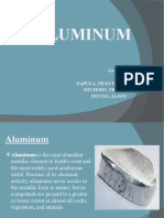 Aluminum - Group No. 7 - Reporting in Meeng325 - 3B