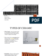 Ceramics - Group No. 4 - Reporting in Meeng325 - 3B