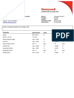 Certificate of Analysis