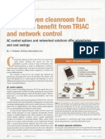 AC Fan Driven Cleanroom Fan Filter Units Benefit From TRIAC and Network