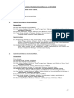 Composition of The Cabinet Committees (As On 09.10.2020) 1) Appointments Committee of The Cabinet. Composition