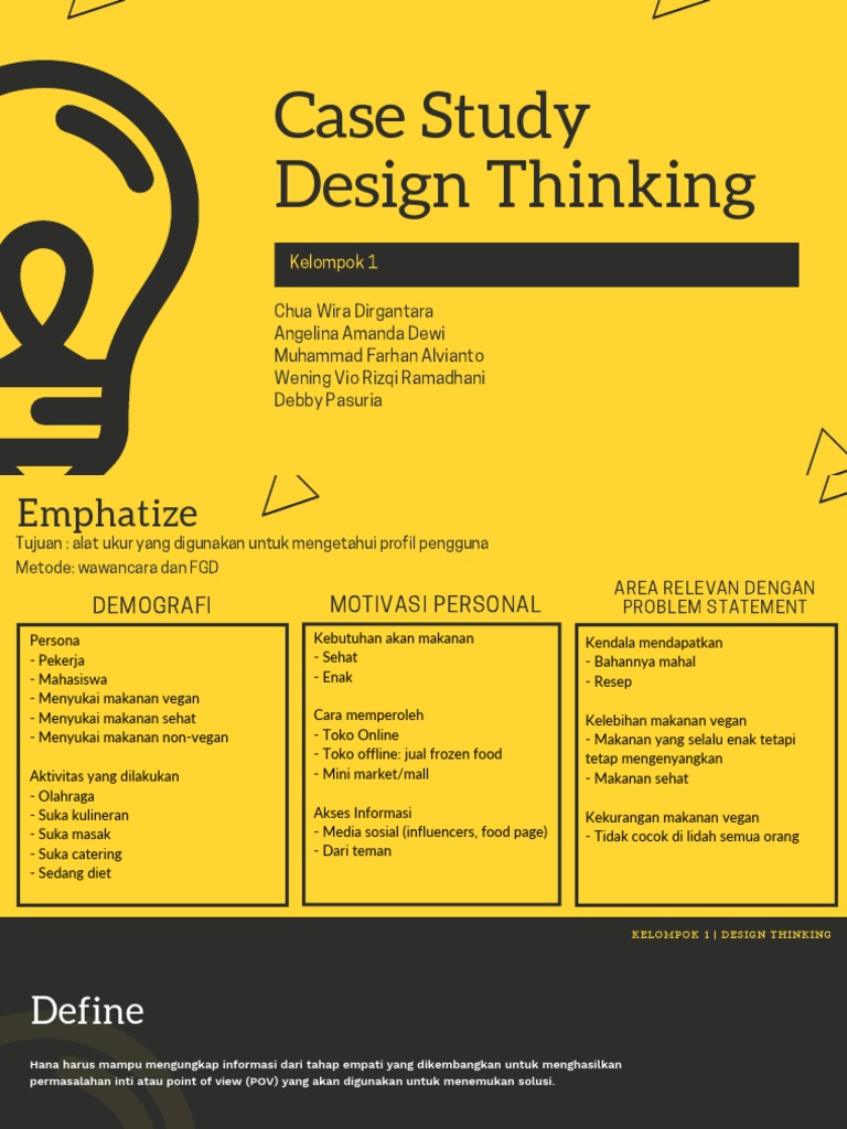 Case Study Design Thinking PDF