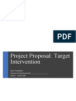 Project Proposal Target Intervention