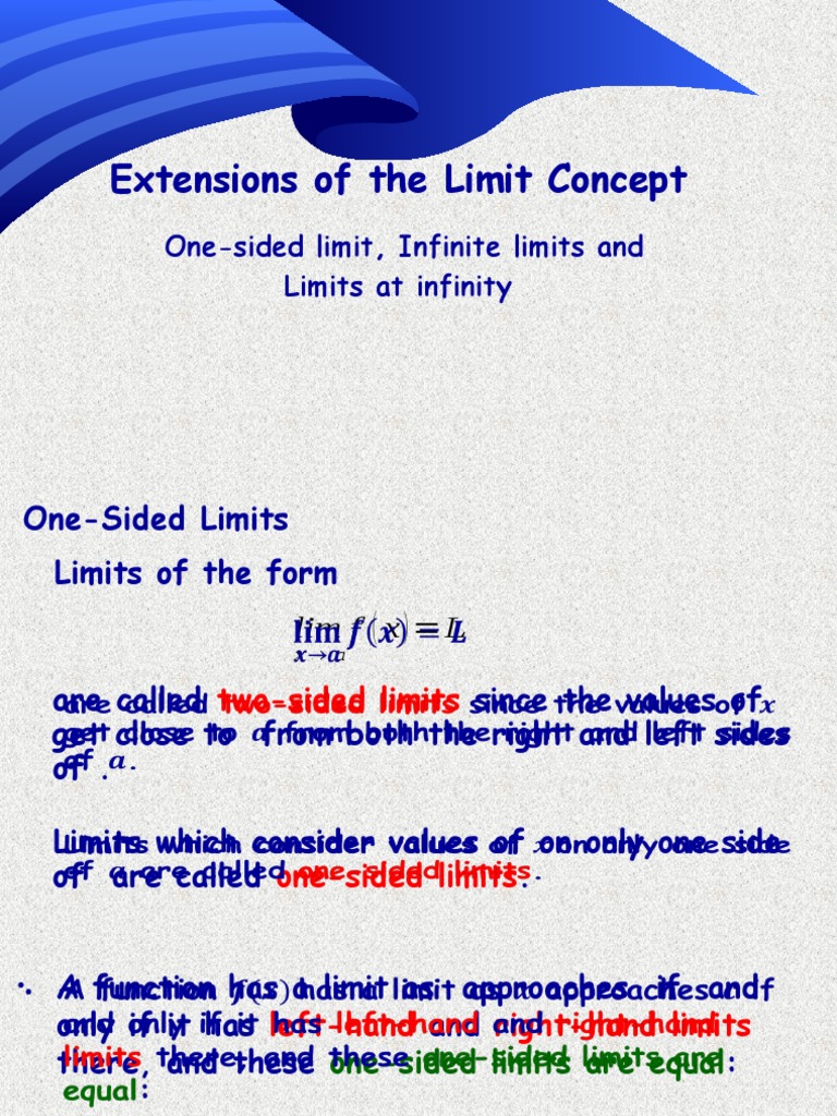 Extension of Limit Concept-1 | PDF | Infinity | Analysis