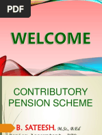 Sri B Satish Pension Reforms