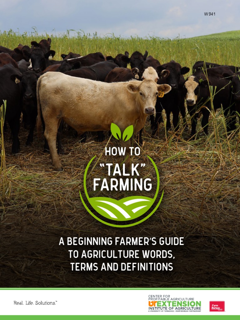 Farming Terms for Beginners Guide | PDF | Cattle | Agriculture