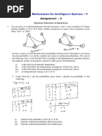 19MAT301 - Mathematics For Intelligence Systems - V: Assignment - 2