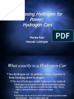 Harnessing Hydrogen For Power: Hydrogen Cars