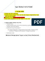 Bahasa Indonesia - Tugas Membuat Cerita Pendek - Selasa, 18 Mei 2021