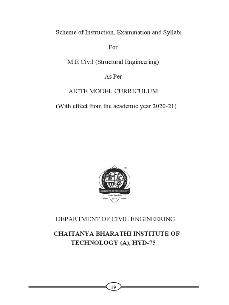 Civil PG Aicte Model r20 | PDF | Buckling | Strength Of Materials