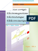 Exercices Corriges Electrostatique Electronique Electrocinetique Electromanetismes