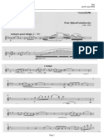 Tschaikowski Lensky Aria Flute Sheet Music