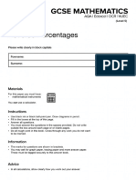 Revserse Percentages Questions