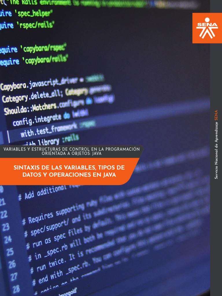 MF2 Sintaxis de Las Variables Tipos de Datos y Operaciones en Java ...