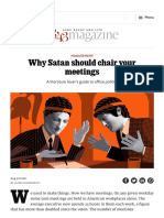 Why Satan Should Chair Your Meetings - The Economist
