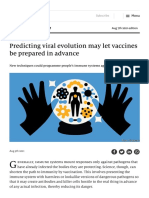 Predicting viral evolution may let vaccines be prepared in advance _ The Economist