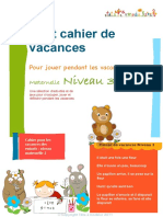 Cahier de Vacances Maternelle 3