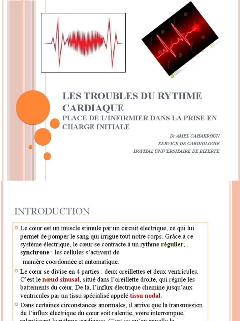 Troubles du rythme cardiaque : rôle infirmier | PDF ...