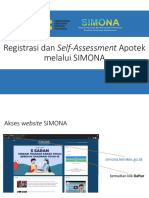 Optimized title for registering pharmacy and self-assessment via SIMONA