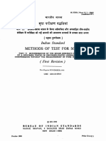 Methods of Test For Soils: Indian Standard