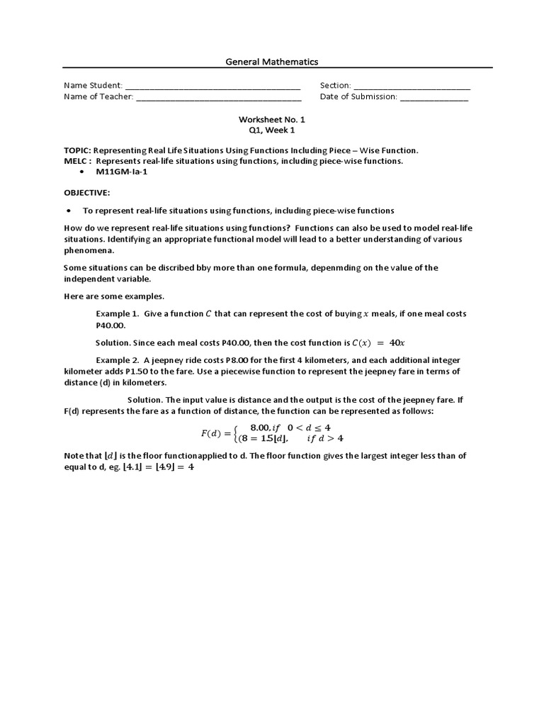 Q1 W1 General Mathematics Pdf Filename Utf 8 Q1 W1 General