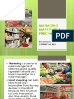 Marketing, Managing& Purchasing Styles