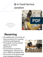 Receiving Procedures in Food Service